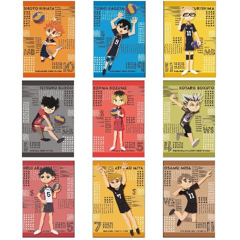 【ハイキュー!!×ヒョーゴノスケ】ポストカード 9枚セット