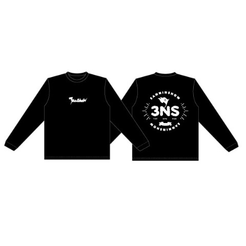 【三人称】ロングTシャツ ブラック B（Lサイズ）