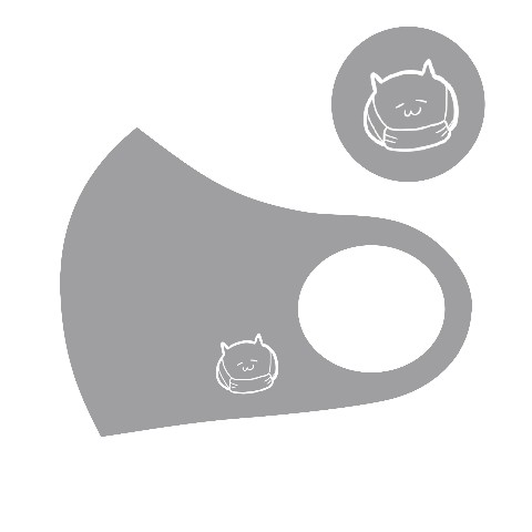 【カレー沢薫】デザインマスク（ラージサイズ）