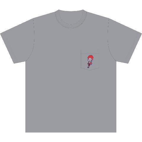 【天開司×大石浩二】ポケット付きTシャツ（グレー）Mサイズ
