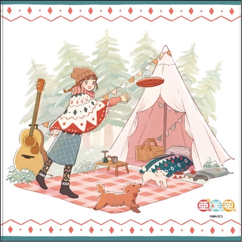 【亜咲花】ハンドタオル（昼キャンプver.）