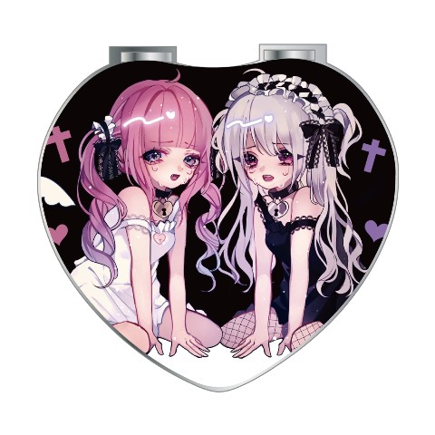 【ビビちゃん】コンパクトミラー（悪魔ちゃんと天使ちゃん）