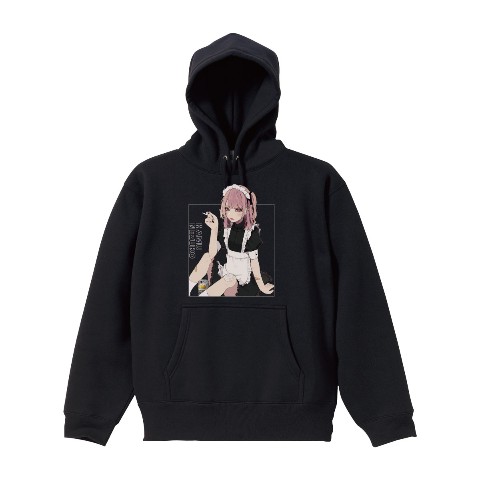 【はむねずこ】メイドパーカー ブラック（LLサイズ）