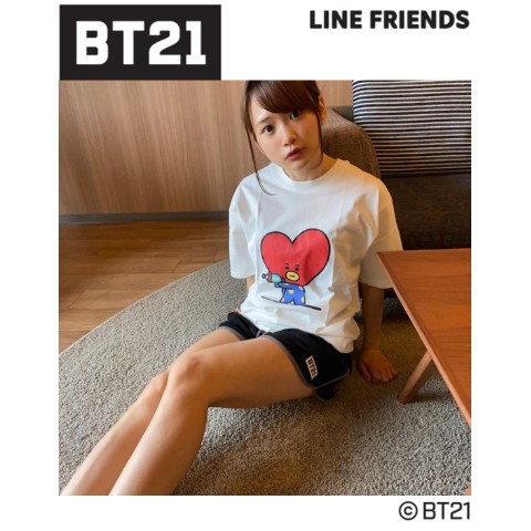 BT21】プリント半袖Tシャツ TATA Lサイズ / vvstore