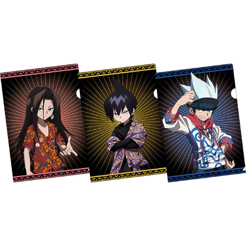 【SHAMAN KING】クリアファイル3枚セット（ハオ・道 蓮・ホロホロ）