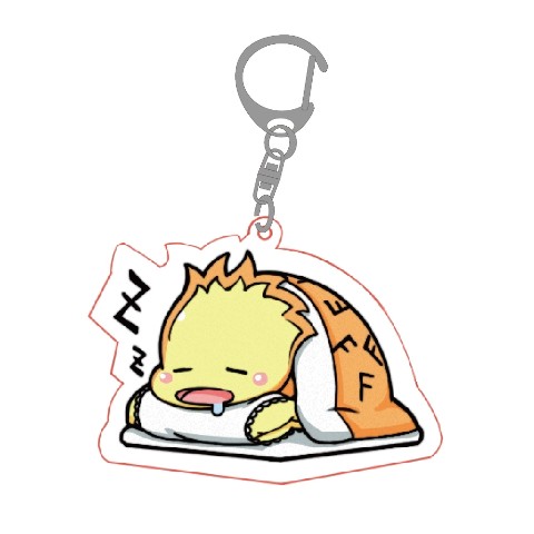 【ふぁいあー】アクリルキーホルダー/布団Ver