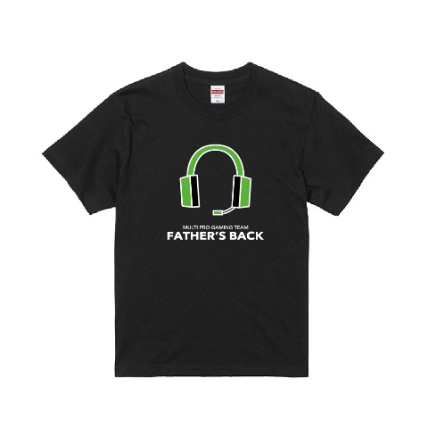 【父ノ背中】Tシャツ ヘッドホン（Lサイズ）
