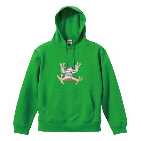 【ぴよのカエル】パーカー《ワンサイズ》