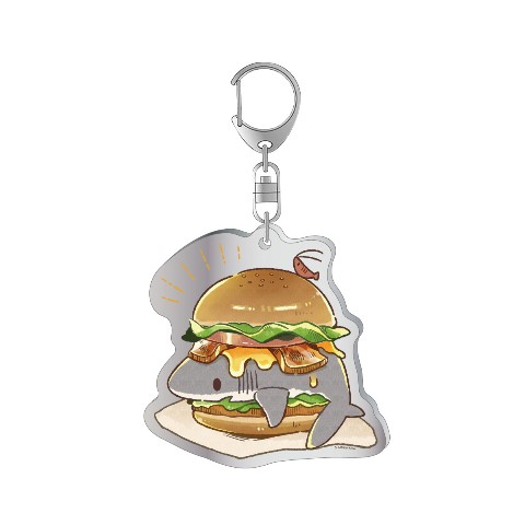 【さめあんこ】サメさんバーガー アクリルキーホルダー