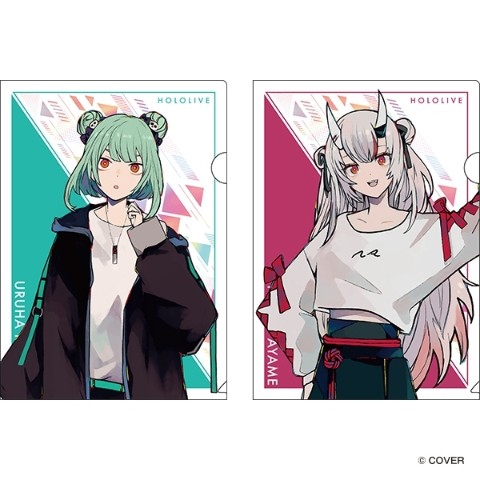 【ホロライブ×ヴィレッジヴァンガード】クリアファイル2枚セットB（潤羽るしあ・百鬼あやめ）