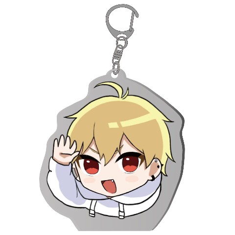 【中野あるま】アクリルキーホルダー 挨拶