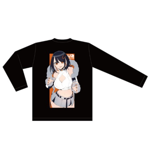 【白栖うに】ロンT　BK　バックプリント　XL