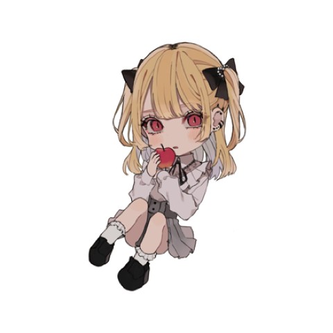 【はむねずこ】ステッカー（毒りんご）