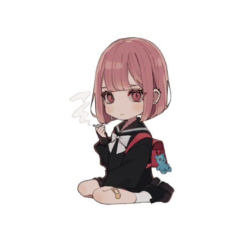 【はむねずこ】ステッカー（ランドセル）デフォルメ