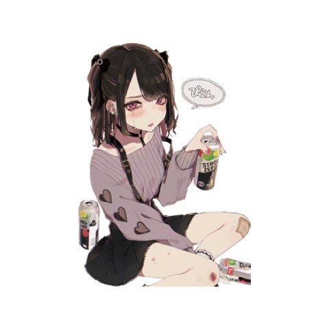 【はむねずこ】ステッカー（ぴえんちゃん）