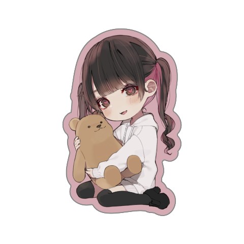 【はむねずこ】ステッカー（くまちゃん）