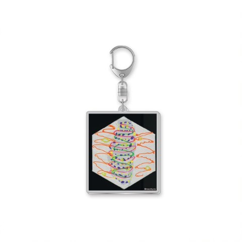 【自分大好きもっちー】アクリルキーホルダー　雷電