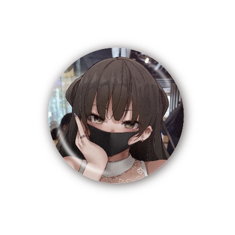 【きただりょうま】缶バッジ 一口飲む？