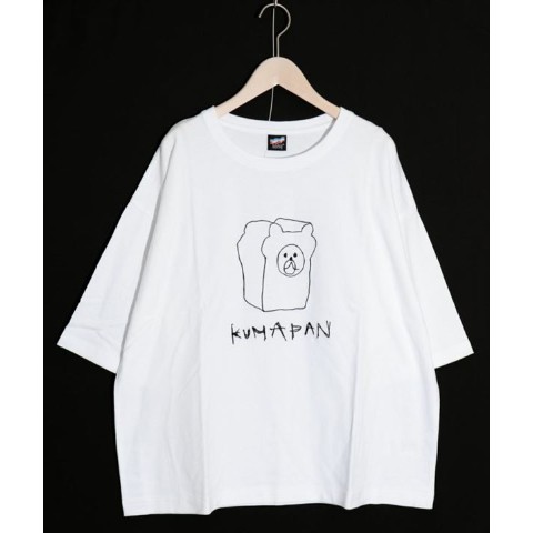 ScoLar Parity】KUMAPAN刺繍Tシャツ / オフホワイト / vvstore