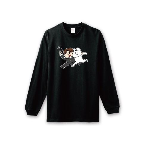 【あいばっち×うさお】ロンT　ともだち　XL