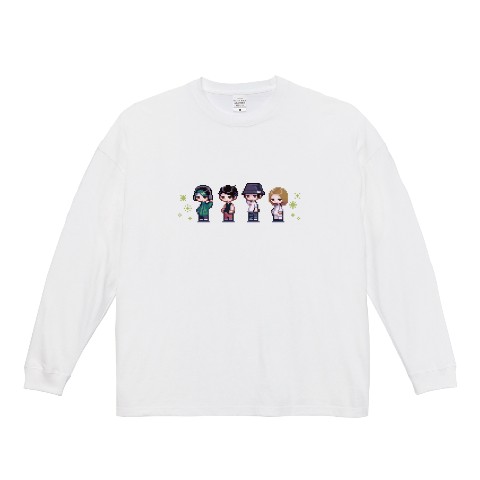 【よにんのり】ビッグシルエット　ロンT　ホワイト　XL