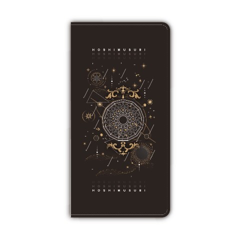 【ほしむすび】手帳型モバイルケース　黒