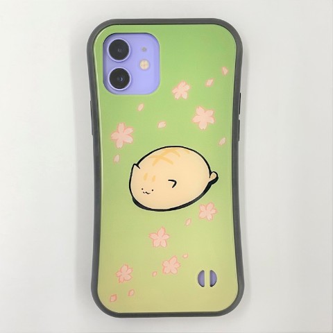 庭猫もる】春のにわねこスマホケース iPhone7/8/SE2 / vvstore