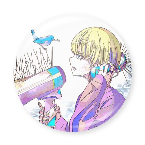 【峯田茉優】缶バッジ 無機になる カラー