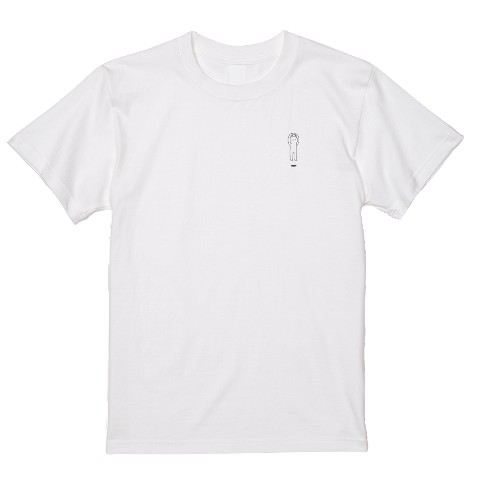 【峯田茉優】Tシャツ 浮いた 白 L