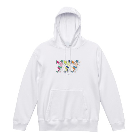 【峯田茉優】パーカー Odamari! 白 L