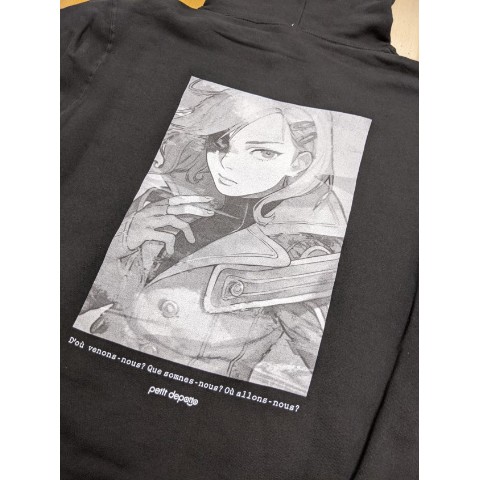 グノーシア(第2弾)】パーカー/セツver.（黒）XLサイズ＜ブロマイド1枚