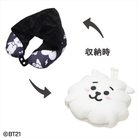 BT21】「ネックピロー_RJ」フード付きネックピロー / vvstore