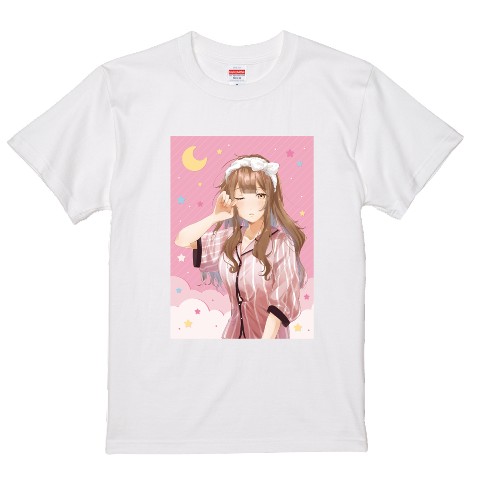 【＠あくびちゃん】Tシャツ　コラボ限定書下ろし　XL