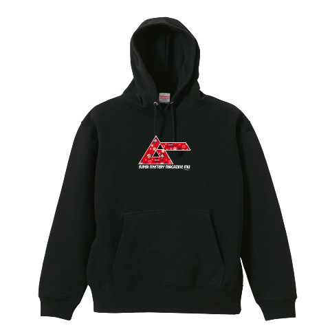 【コヤスタ×ムー】ロゴパーカー（黒）XLサイズ