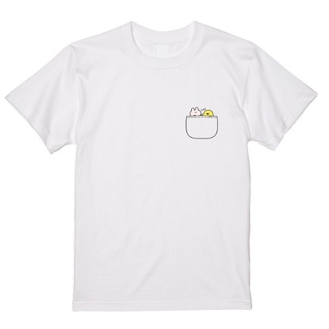 【風花ゆらぎ】ぴょんずTシャツ 白（XLサイズ）