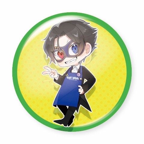 【黒川クロム】缶バッジ ミニキャラエプロン