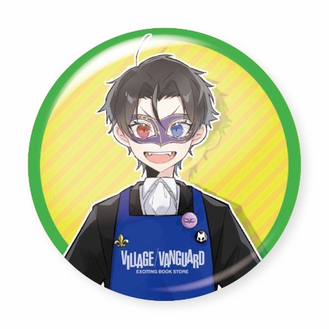 【黒川クロム】缶バッジ 等身エプロン