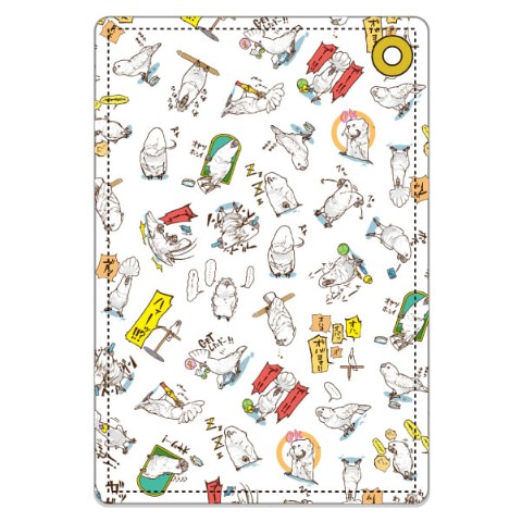 【いたずらオウム ろう】パスケース