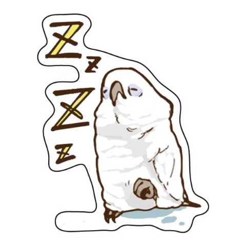 【いたずらオウム ろう】ステッカー ZZZ