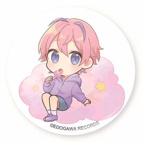 【うぃるくん×もものふ】缶バッチ　綿あめ