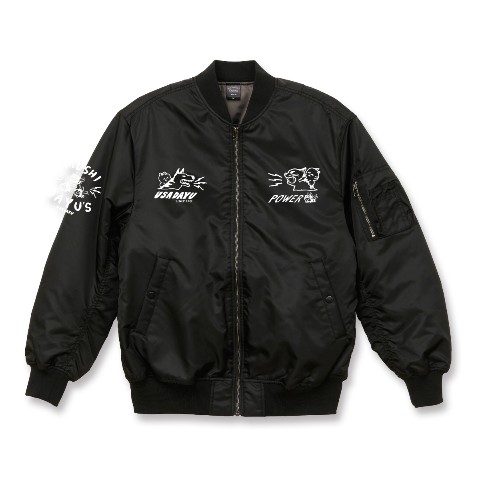 【ウサ太夫】ミリタリージャケット/Mサイズ/ブラック