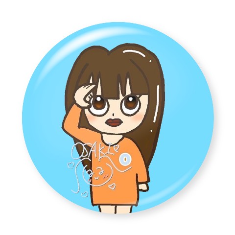 【おさき】丸型バッジ　おさきVer.
