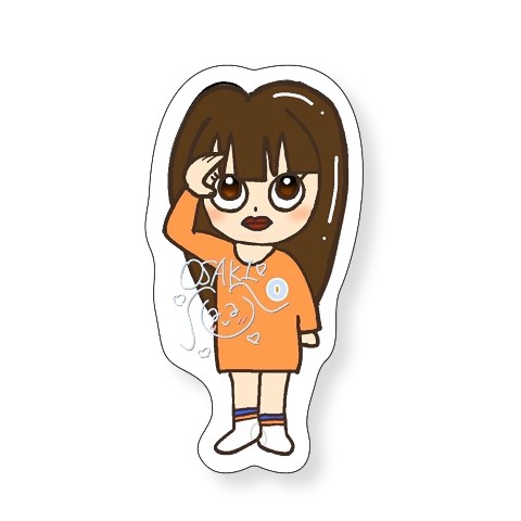 【おさき】ステッカー　おさきVer.
