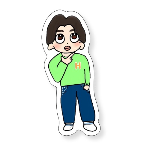 【おさき】ステッカー　はるおVer.