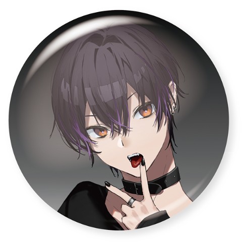 【あんくら】丸型バッジ 等身