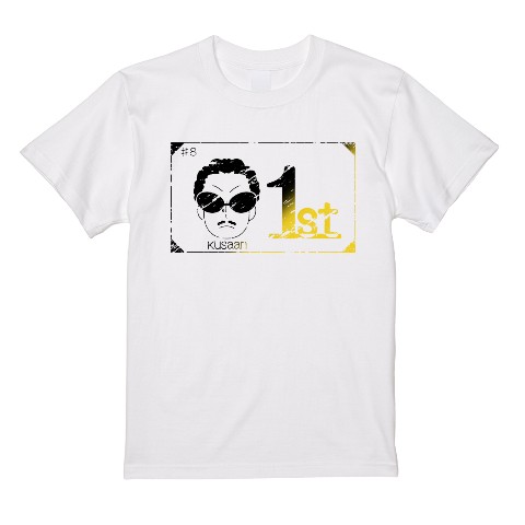 【くさあん】Tシャツ WH くさあん1st L