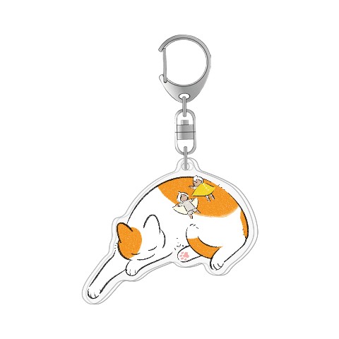 【Sky×ふじひと】アクリルキーホルダー　おひるね