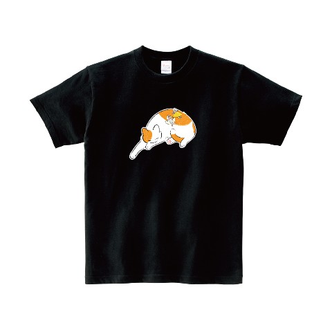【Sky×ふじひと】Tシャツ　おひるね　BK　Lサイズ