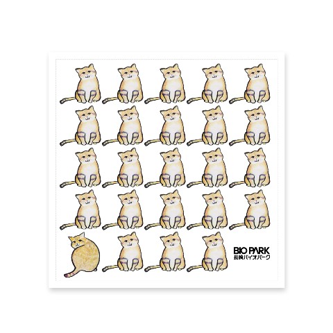 【長崎バイオパーク】ハンドタオル  スナネコ