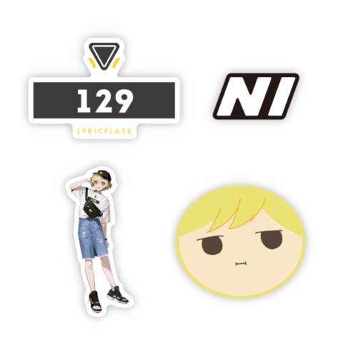 【棗いつき】ダイカットステッカー/イラストレーターゆっこ仕様